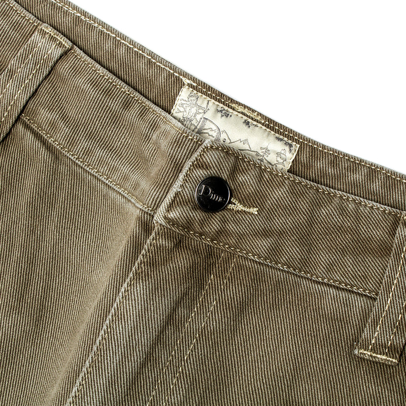 Dime Baggy Denim Jeans Color : Military Washed