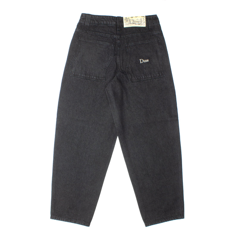 Dime Baggy Denim Jeans Color : Black Washed
