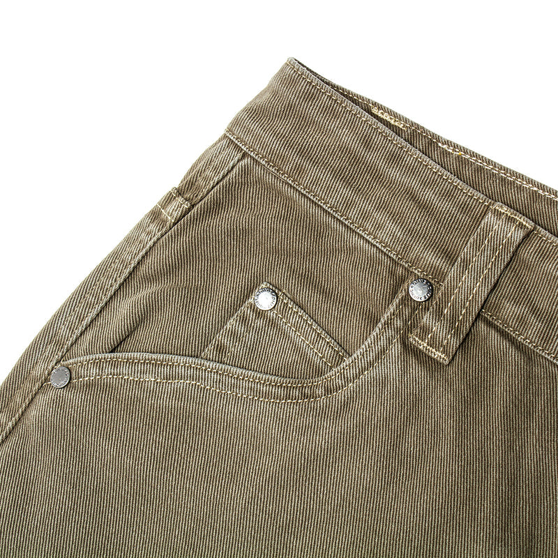 Dime Baggy Denim Jeans Color : Military Washed