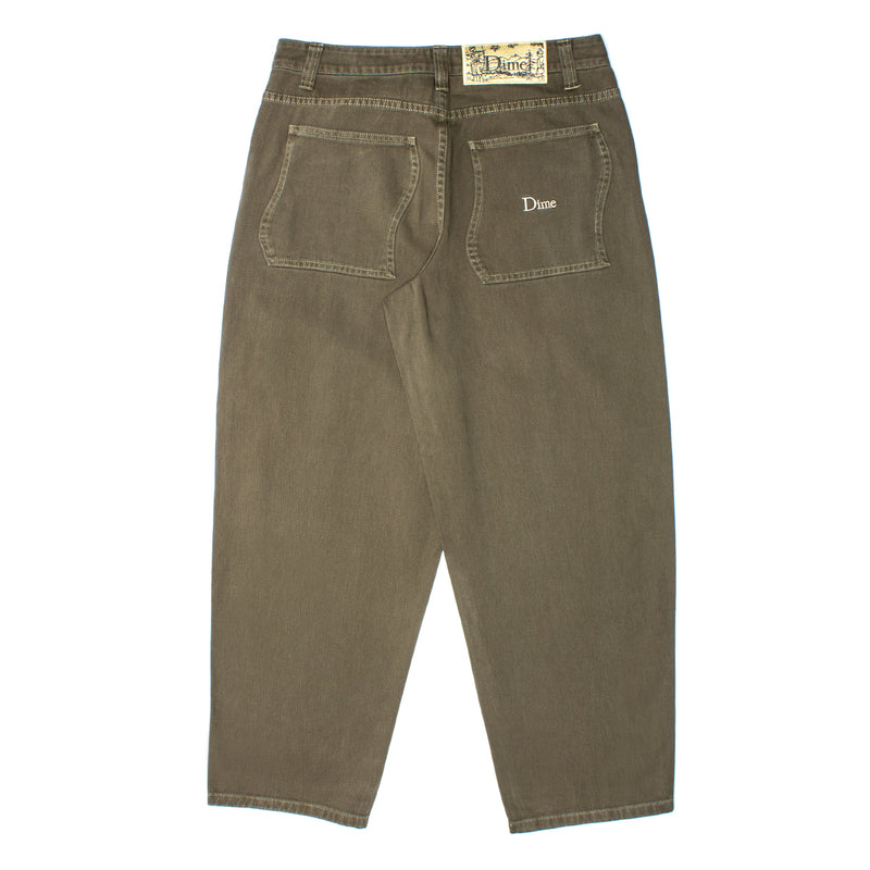 Dime Baggy Denim Jeans Color : Military Washed