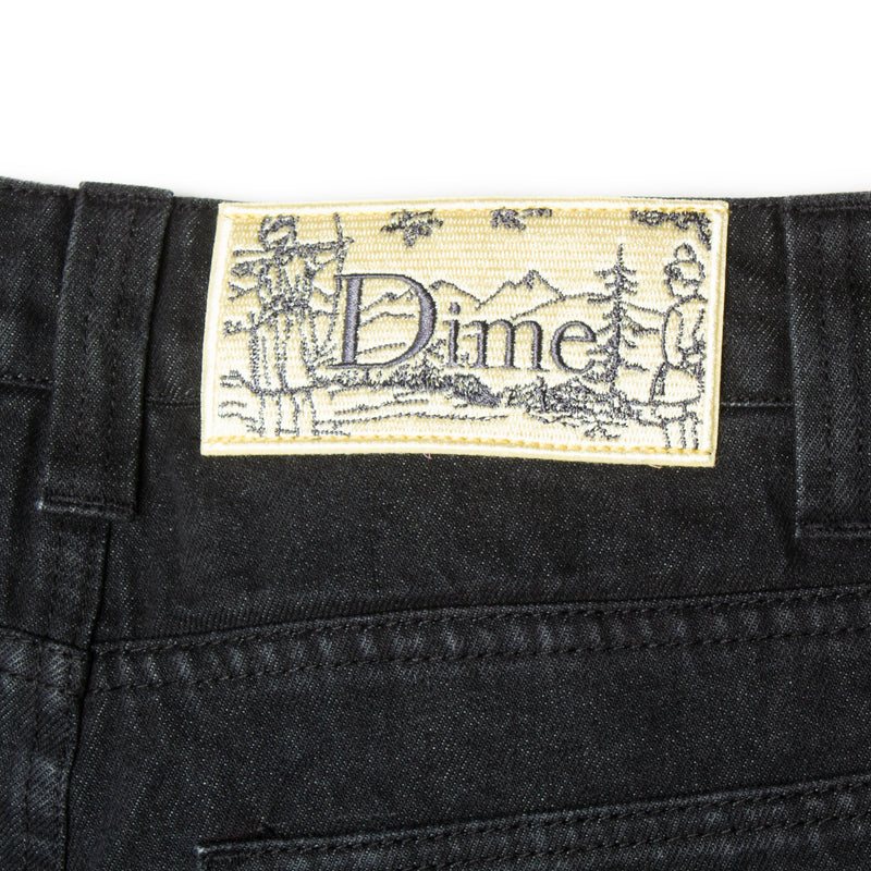 Dime Baggy Denim Jeans Color : Black Washed