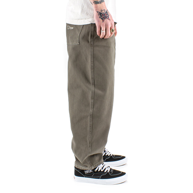 Dime Baggy Denim Jeans Color : Military Washed  Edit alt text