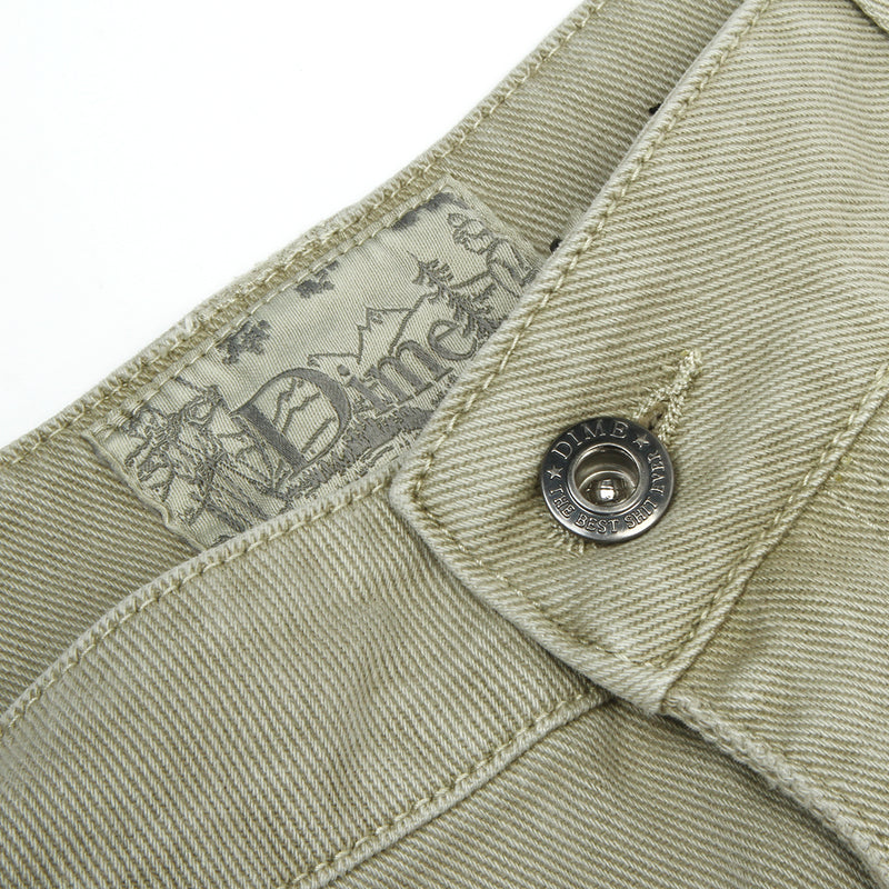 Dime Baggy Denim Pants Khaki