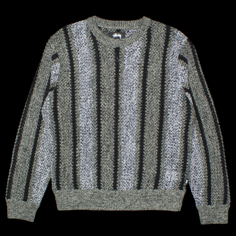 Stussy Baja Loose Gauge Sweater : Black