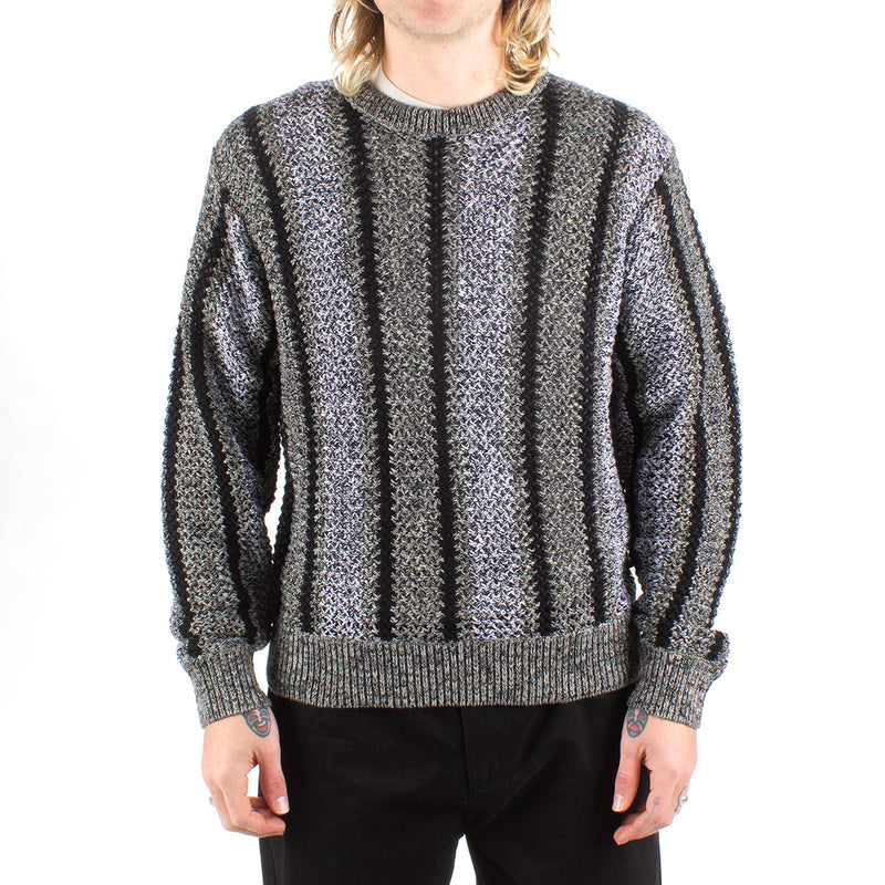 Stussy Baja Loose Gauge Sweater : Black