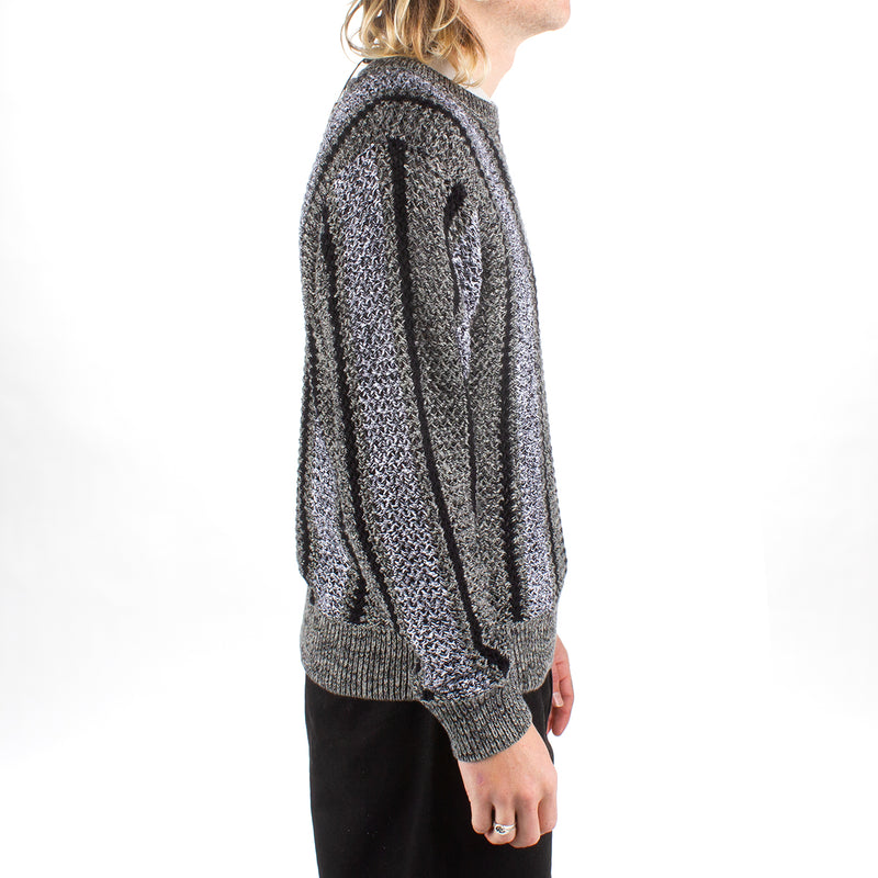 Stussy Baja Loose Gauge Sweater : Black