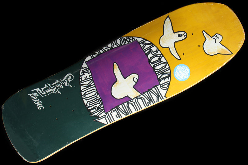 Krooked Barbee Shaped Bird Nest Yellow Deck 9.5"