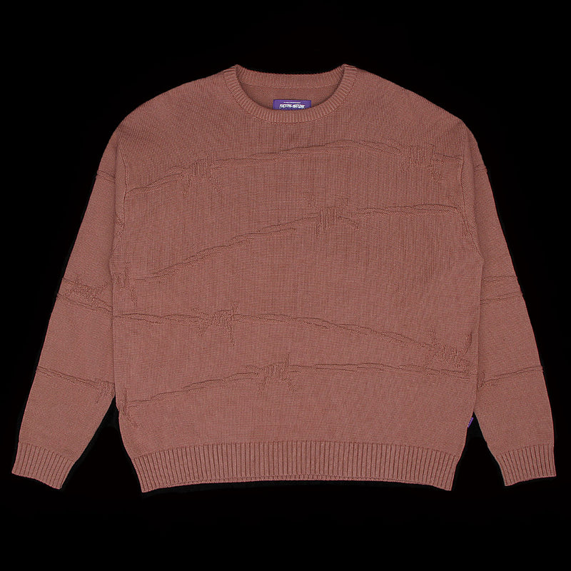 Fucking Awesome Barbwire Knit Sweater : Mauve