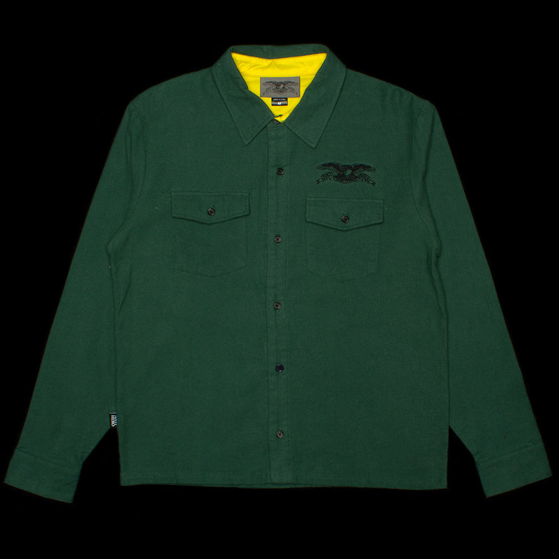 Anti Hero | Basic Eagle Flannel Color : Dark Green