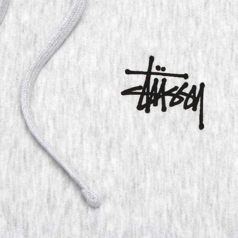 Stussy Basic Stussy Hoodie Ash Heather