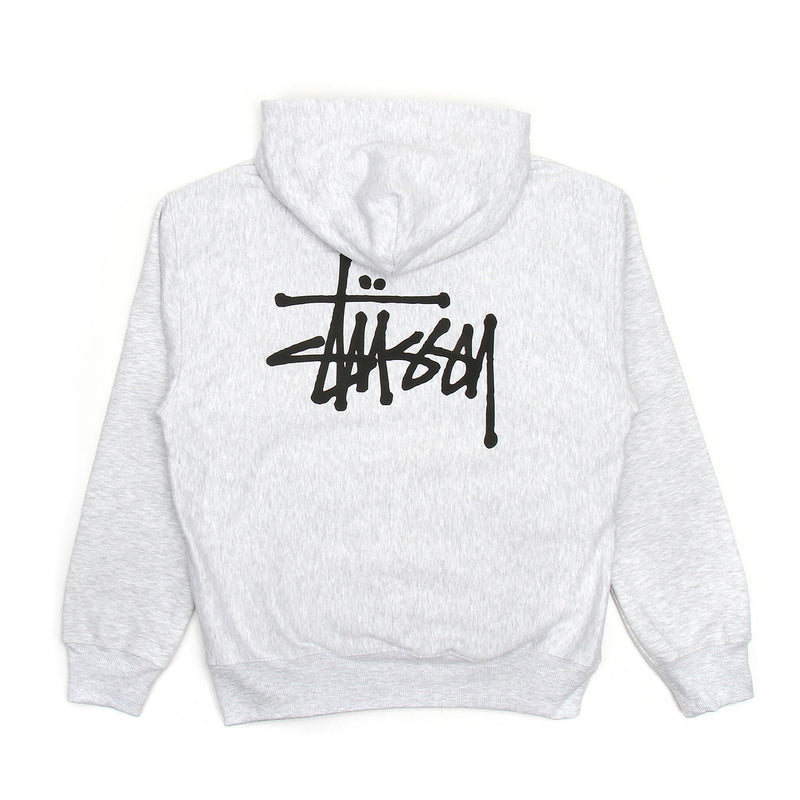 Stussy Basic Stussy Hoodie Ash Heather