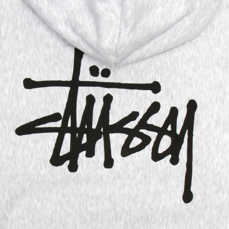 Stussy Basic Stussy Hoodie Ash Heather