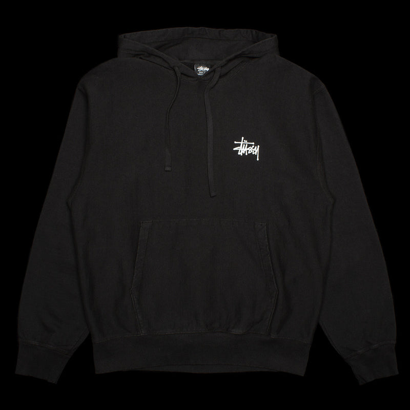 Basic Stussy Pigment Dyed Hoodie Style # 1924879 Color : Black