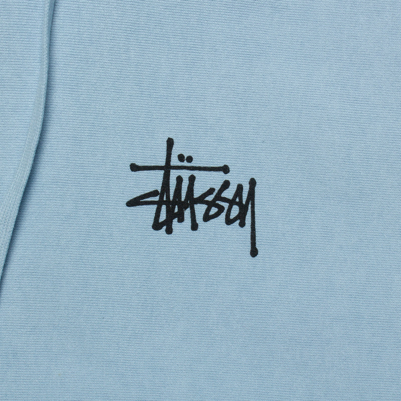 Basic Stussy Pigment Dyed Hoodie  Sky Blue