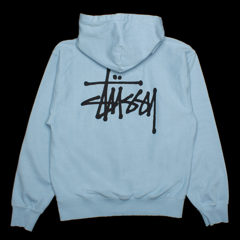 Basic Stussy Pigment Dyed Hoodie  Sky Blue
