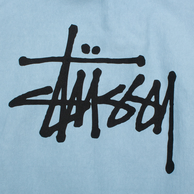 Basic Stussy Pigment Dyed Hoodie  Sky Blue