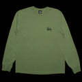 Basic Stussy Pigment Dyed L/S T-Shirt Artichoke