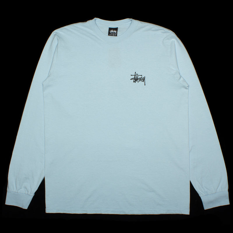 Stussy | Basic Stussy Pigment Dyed L/S T-Shirt Style # 1994879 Color : Sky Blue