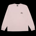 Basic Stussy Pigment Dyed L/S T-Shirt Blush