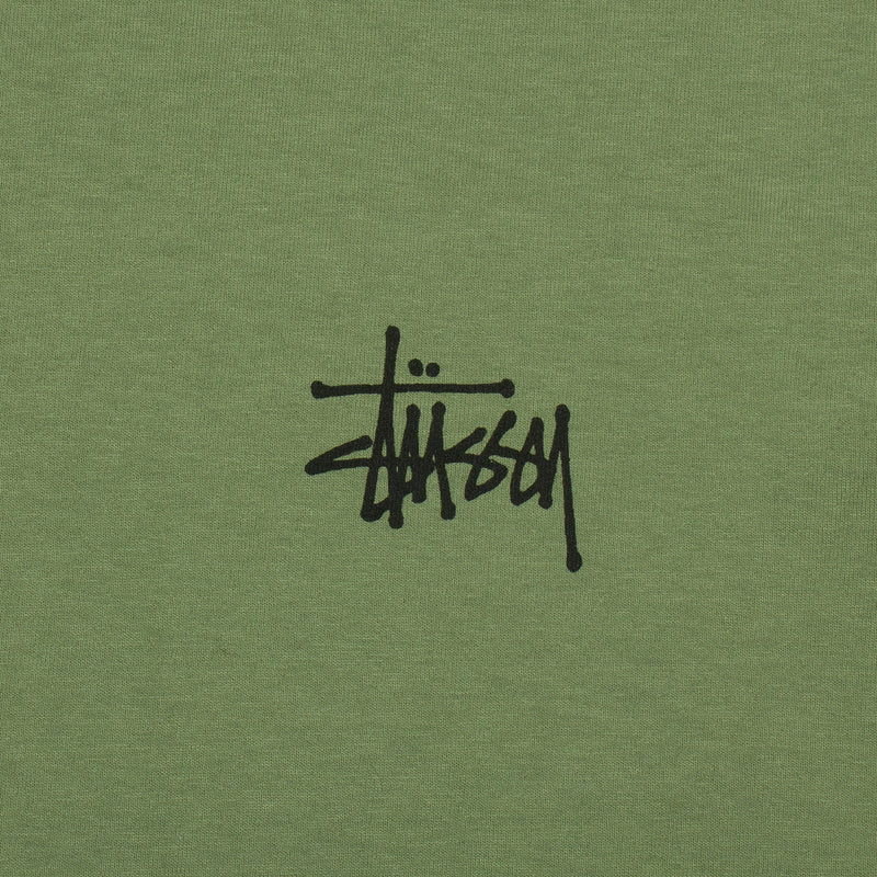 Basic Stussy Pigment Dyed L/S T-Shirt Artichoke
