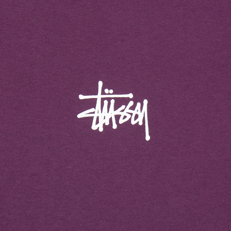 Basic Stussy Pigment Dyed L/S T-Shirt Style # 1994879 Color : Purple