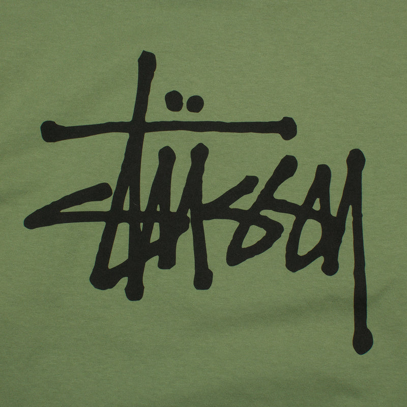 Basic Stussy Pigment Dyed L/S T-Shirt Artichoke