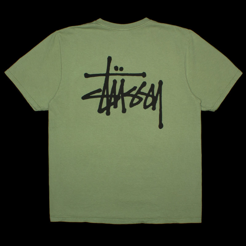 Stussy | Basic Stussy Pigment Dyed T-Shirt Style # 1904879 Color : Artichoke