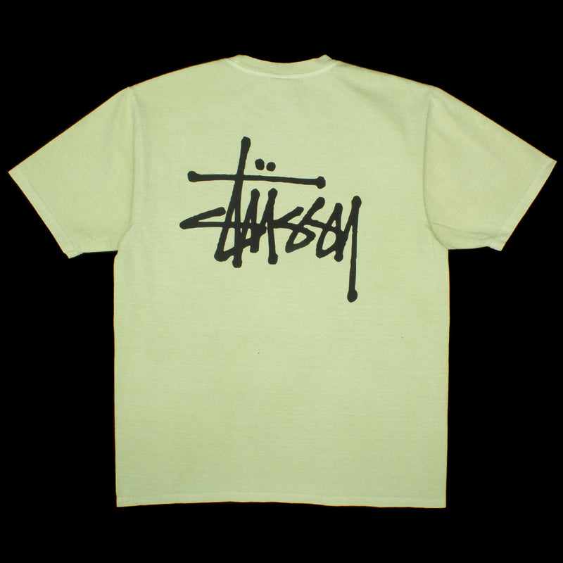 Basic Stussy Pigment Dyed T-Shirt Sage  Edit alt text