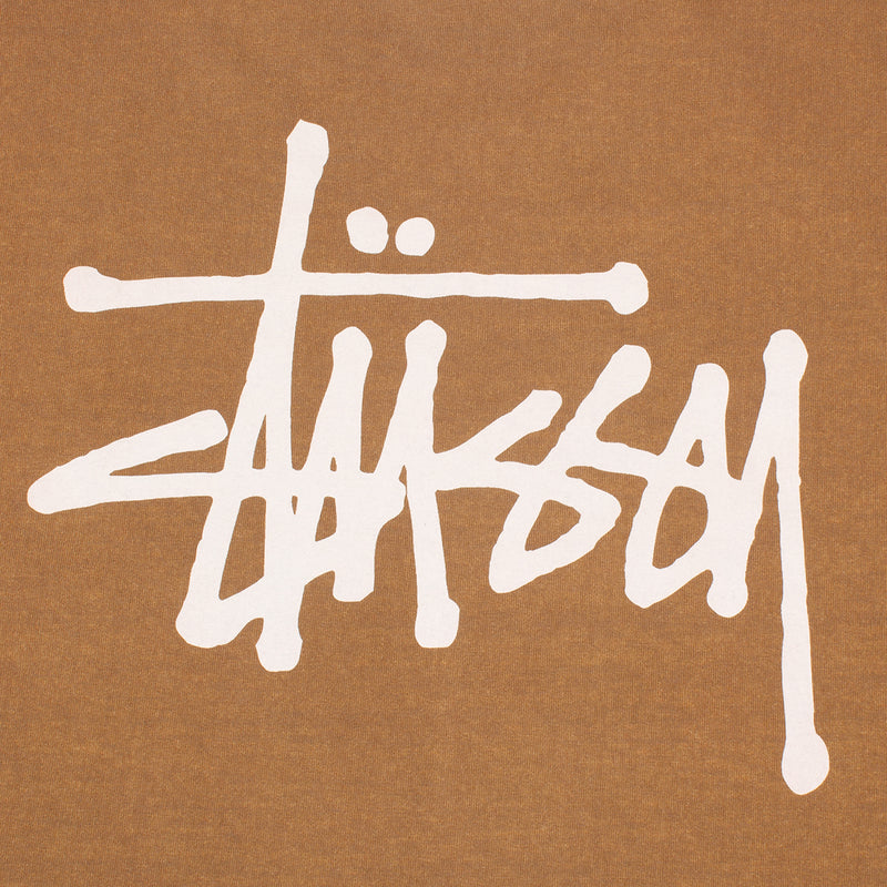 Basic Stussy Pigment Dyed T-Shirt Almond  Edit alt text