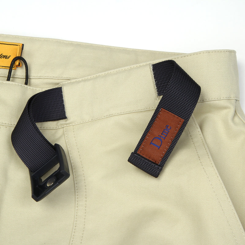Dime | Belted Twill Pants Light Oak