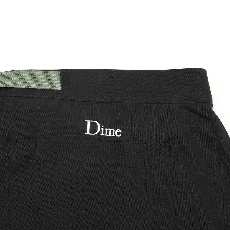 Dime | Belted Twill Pants Dark Charcoal