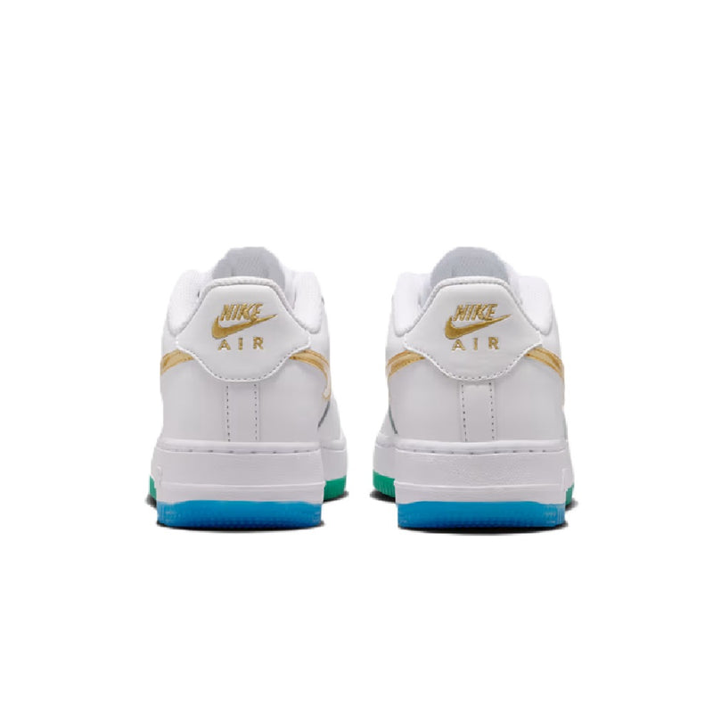 Big Kid's Nike Air Force 1 WC White/Metallic Gold-Soar (IR3538 100)