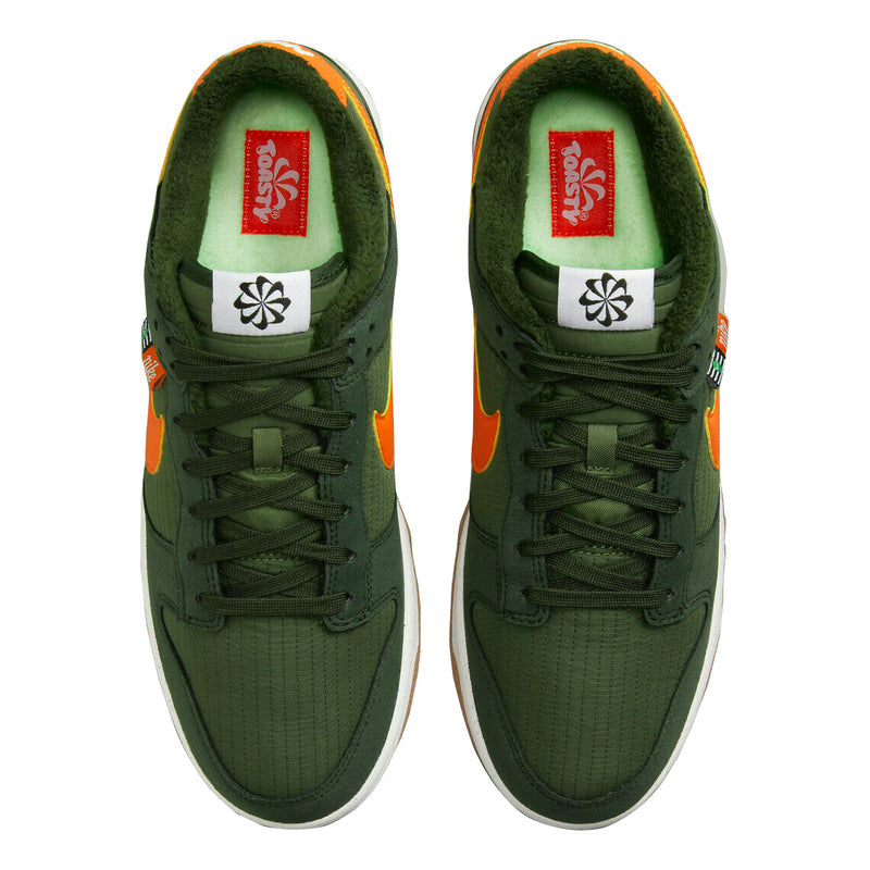 Big Kid's Nike Dunk Low SE Sequoia/Orange-Medium Olive (DC9561 300)