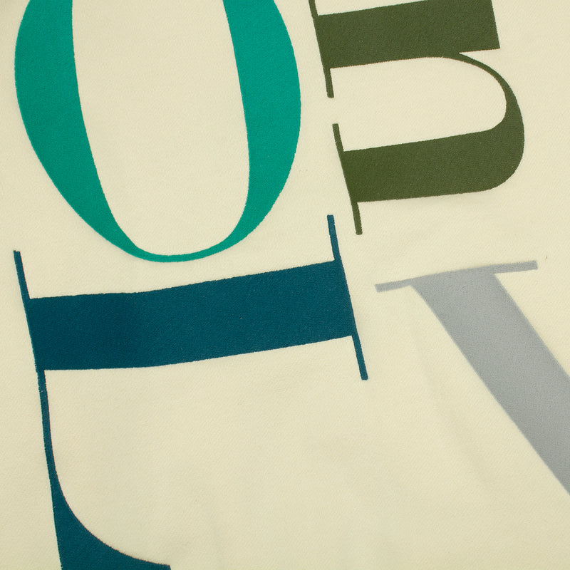 Cash Only Big Letter Crewneck Sweatshirt  Cream