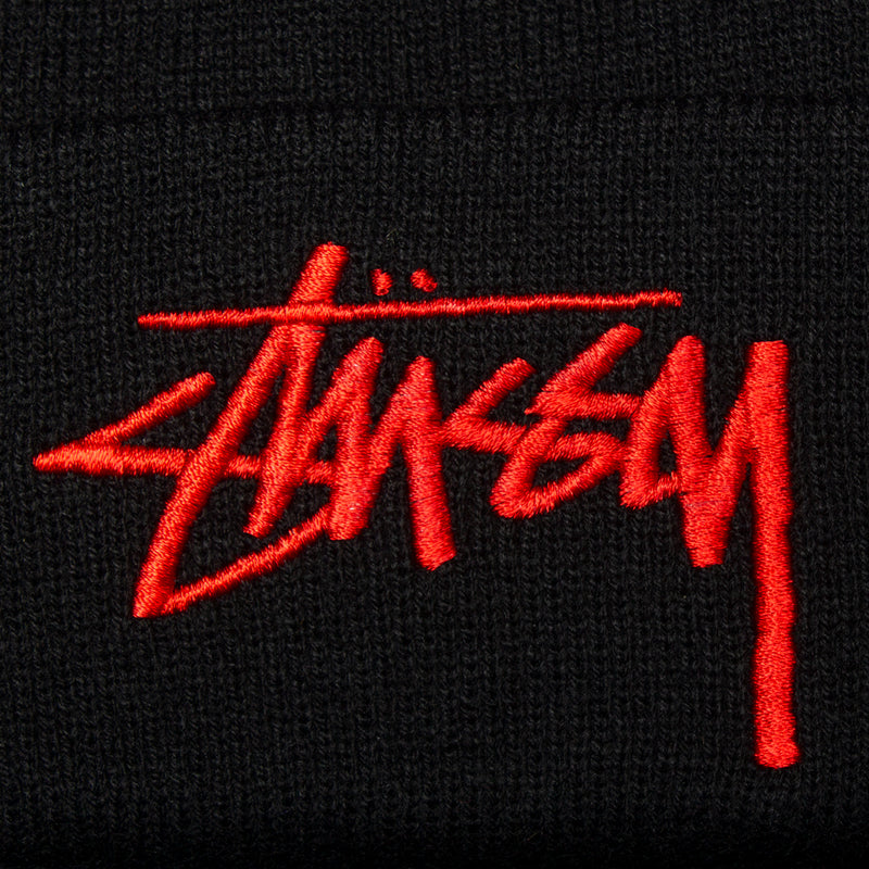 Stussy Big Stock Cuff Beanie : Black