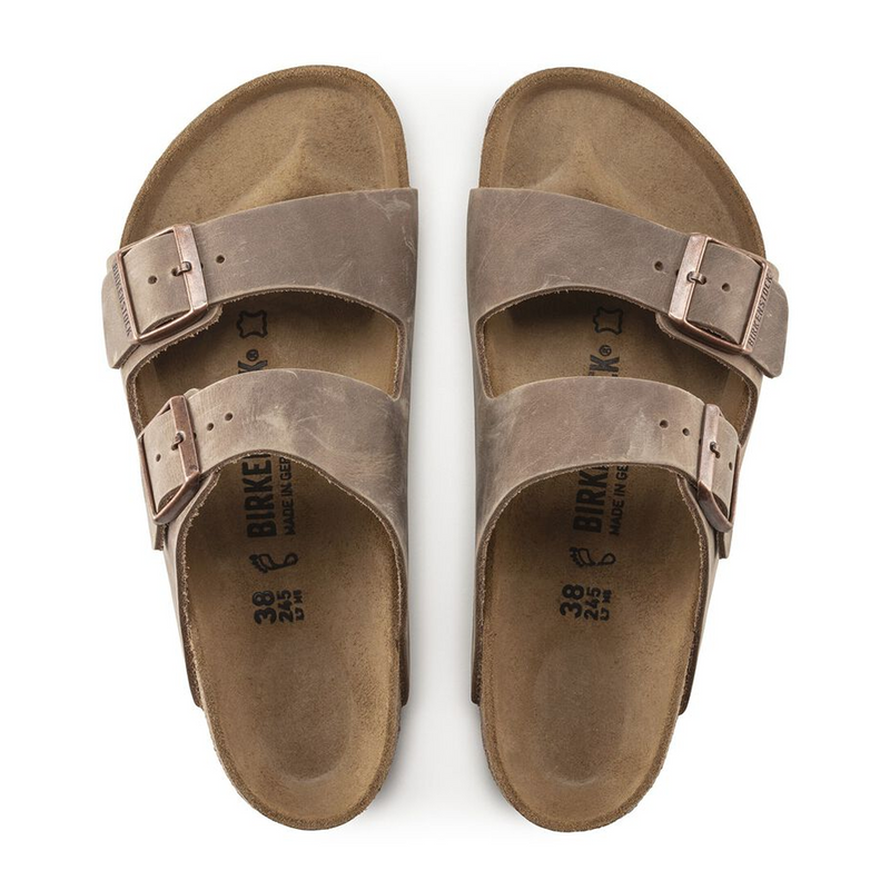 Birkenstock Arizona Oiled Leather Slide Sandal (Unisex) Sandal - Slide - The Heel Shoe Fitters