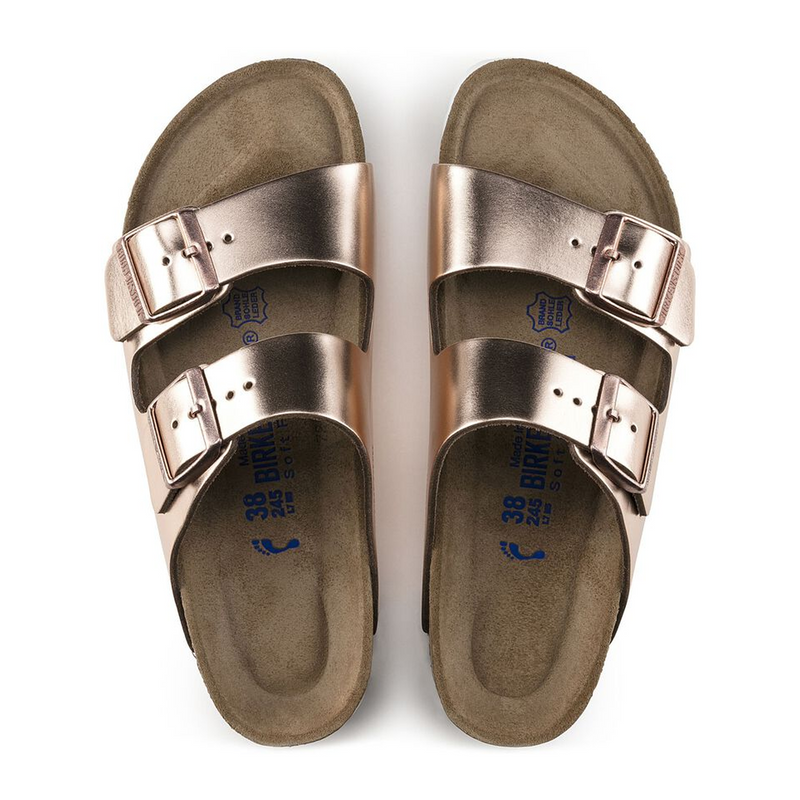 Birkenstock Arizona Soft Footbed Leather Slide Sandal (Women) Sandal - Slide - The Heel Shoe Fitters