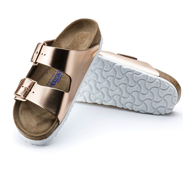 Birkenstock Arizona Soft Footbed Leather Slide Sandal (Women) Sandal - Slide - The Heel Shoe Fitters