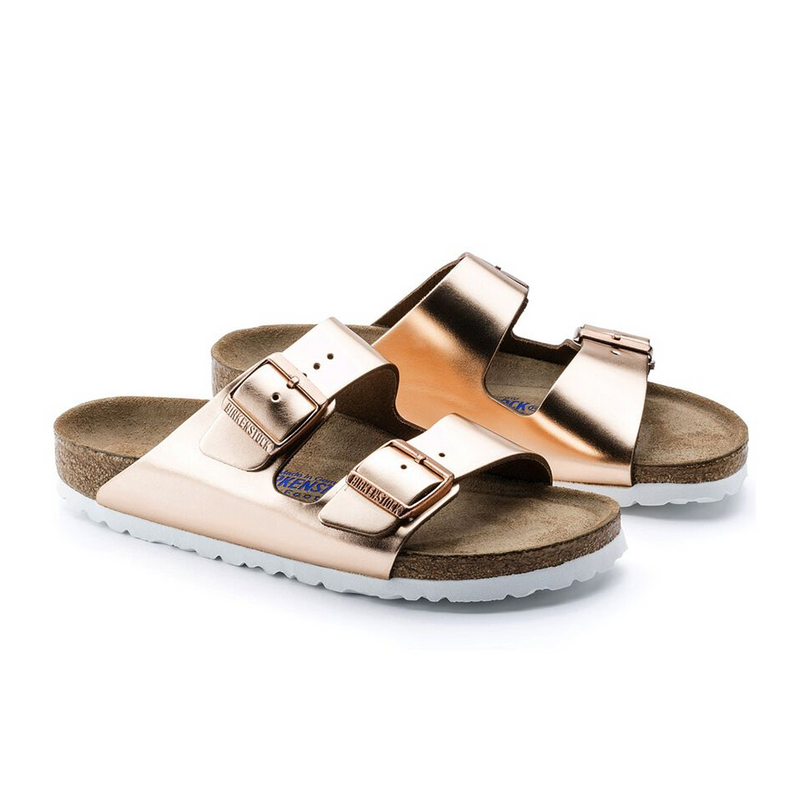 Birkenstock Arizona Soft Footbed Leather Slide Sandal (Women) Sandal - Slide - The Heel Shoe Fitters