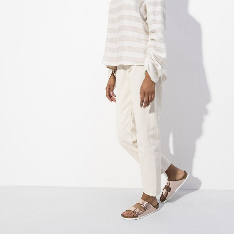 Birkenstock Arizona Soft Footbed Leather Slide Sandal (Women) Sandal - Slide - The Heel Shoe Fitters