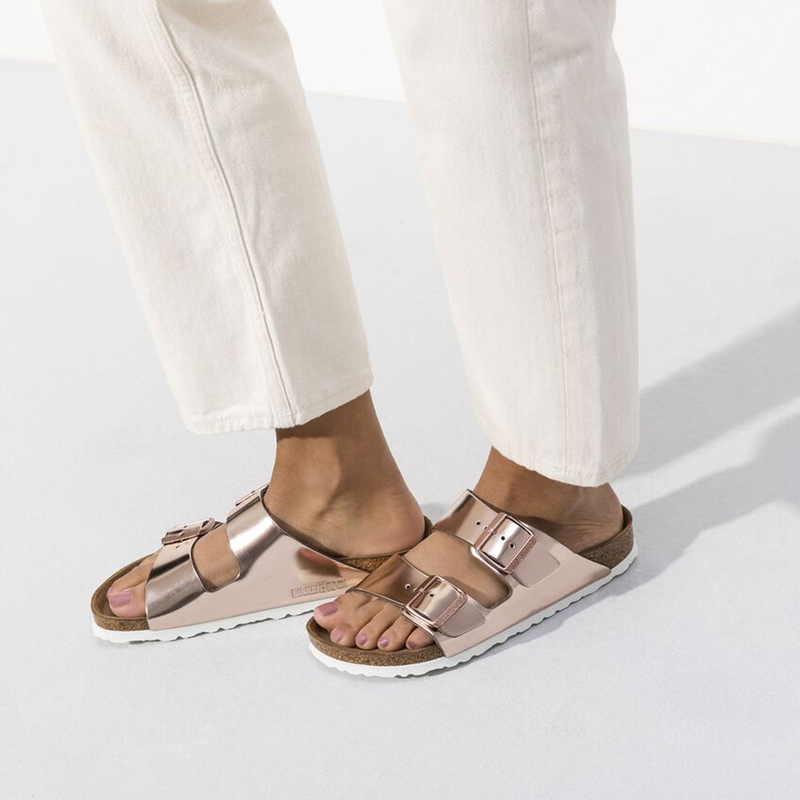 Birkenstock Arizona Soft Footbed Leather Slide Sandal (Women) Sandal - Slide - The Heel Shoe Fitters