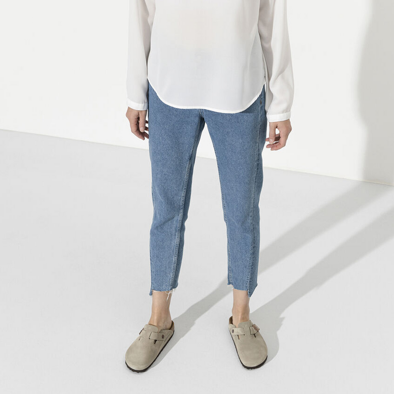 Birkenstock Boston Suede Soft Footbed Clog (Unisex) Dress-Casual - Clogs & Mules - The Heel Shoe Fitters