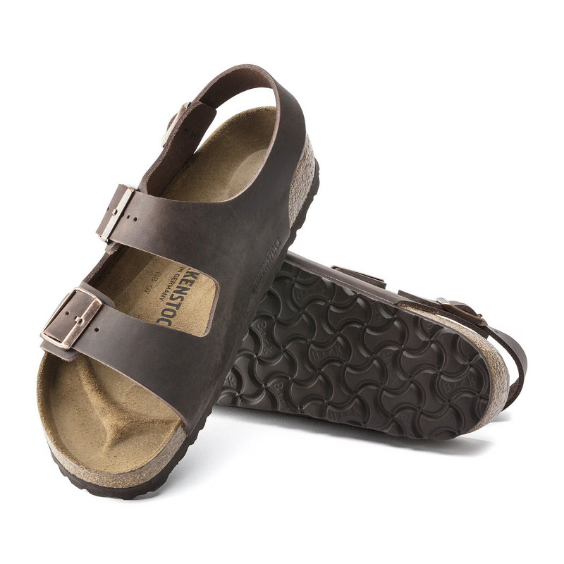Birkenstock Milano Backstrap Sandal (Unisex) - Habana Oiled Leather Sandal - Backstrap - The Heel Shoe Fitters