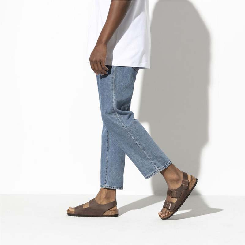 Birkenstock Milano Backstrap Sandal (Unisex) - Habana Oiled Leather Sandal - Backstrap - The Heel Shoe Fitters