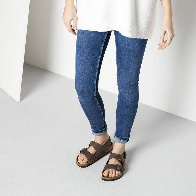 Birkenstock Milano Backstrap Sandal (Unisex) - Habana Oiled Leather Sandal - Backstrap - The Heel Shoe Fitters