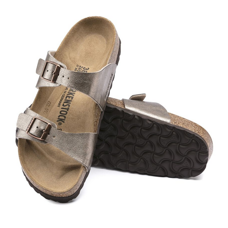 Birkenstock Sydney Slide Sandal (Women) - Graceful Taupe Birko-Flor Sandal - Slide - The Heel Shoe Fitters