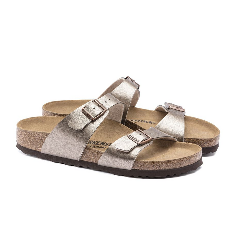 Birkenstock Sydney Slide Sandal (Women) - Graceful Taupe Birko-Flor Sandal - Slide - The Heel Shoe Fitters