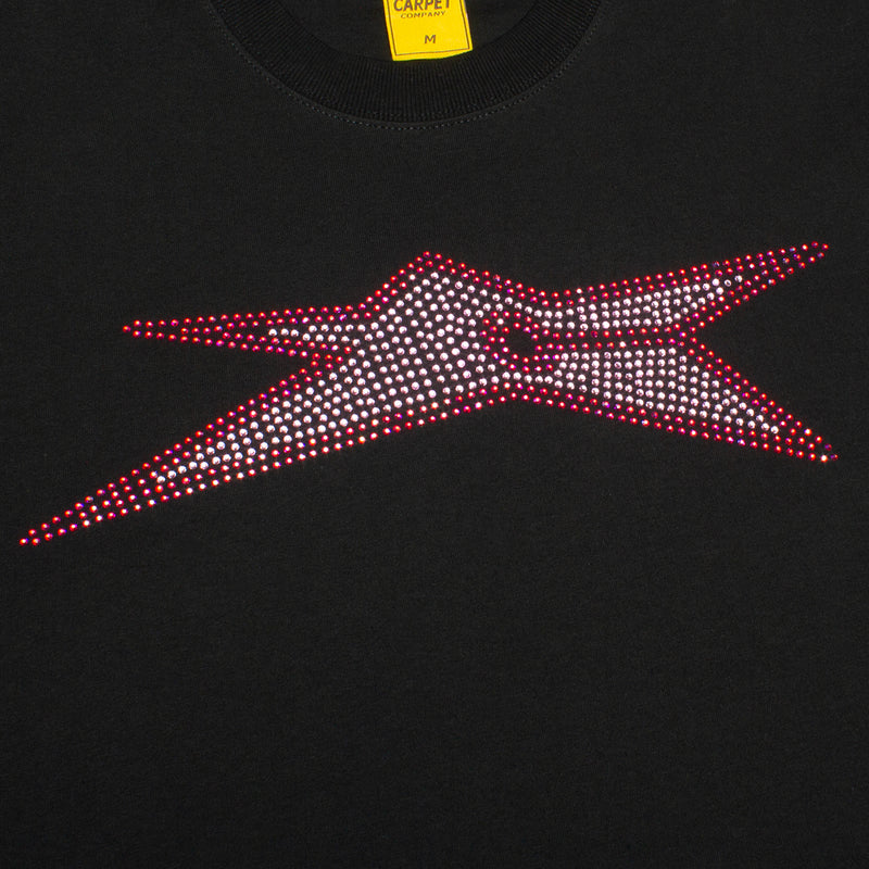 Carpet Company | Bizarro Rhinestone T-Shirt Color : Black