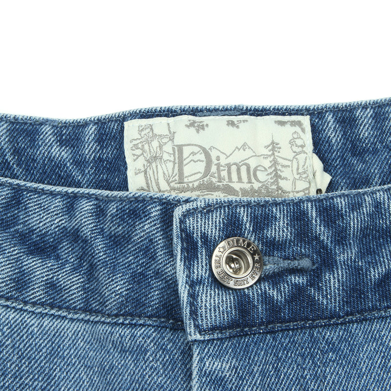 Dime | Blocked Relaxed Denim Pants Blue Washed