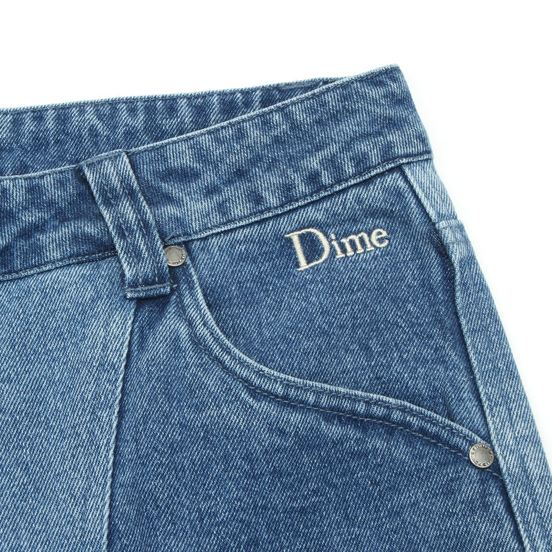 Dime | Blocked Relaxed Denim Pants Blue Washed